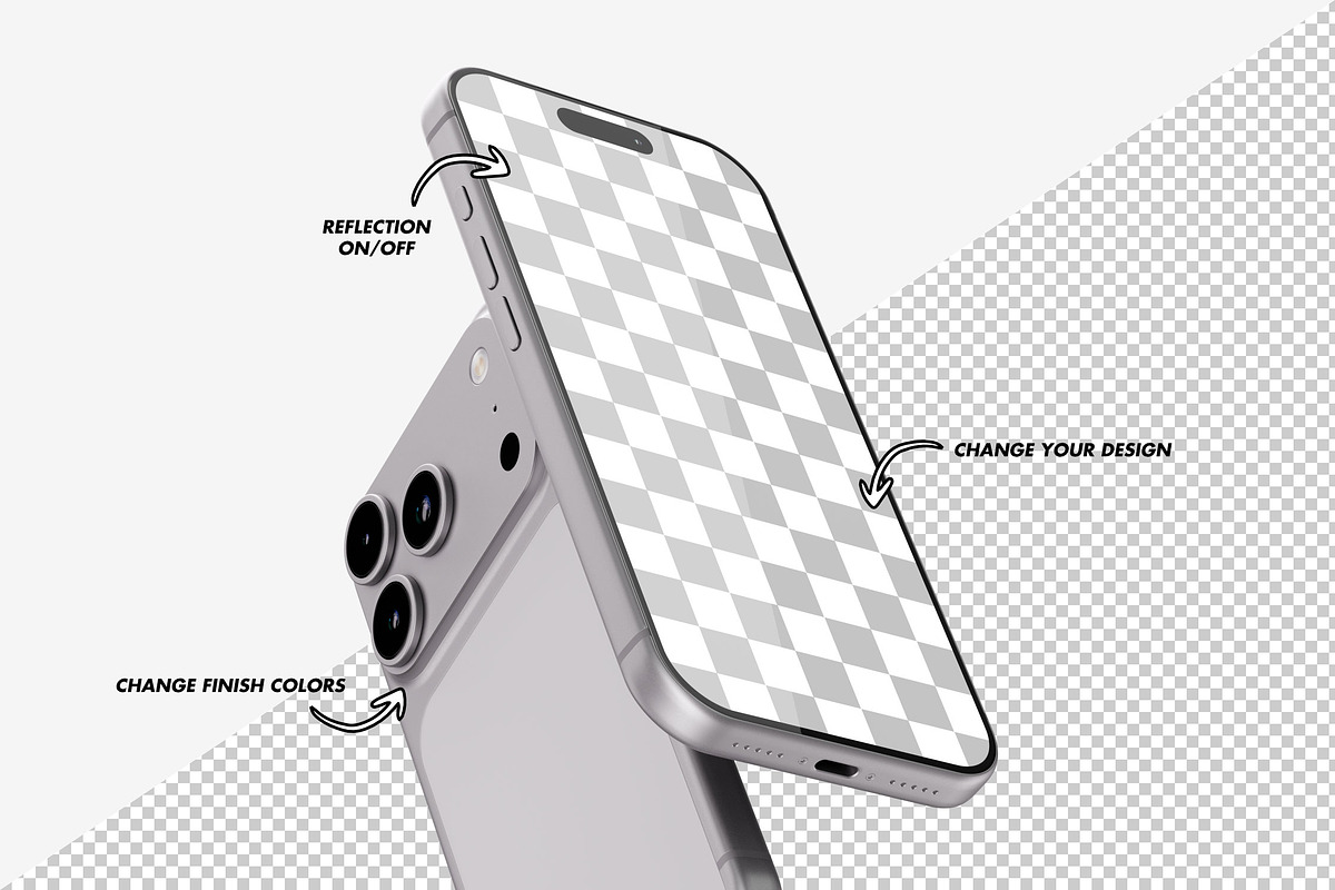 iPhone 17 Pro Mockup, an iPhone Mockup by itefan Studio (Photo 2 of 3)