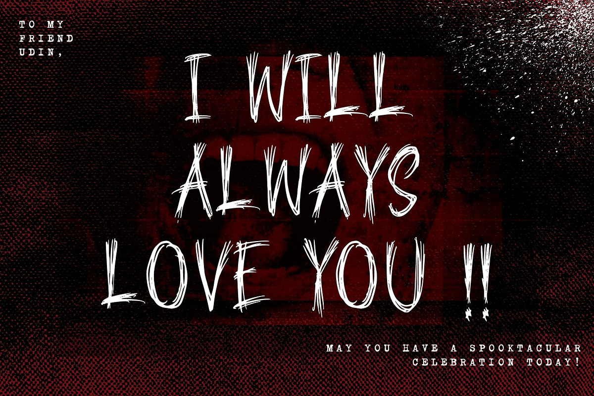 Mistery Ilahi - A Horror Font, a Font by Creavibes Design (Photo 4 of 7)