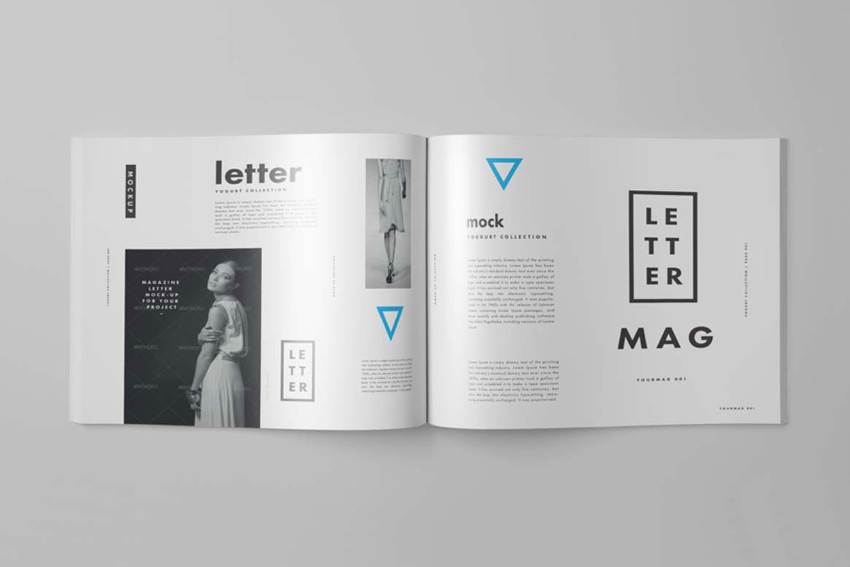 US Letter Magazine Mock-up, a Books & Magazine Mockup by Yogurt86 (Photo 4 of 9)