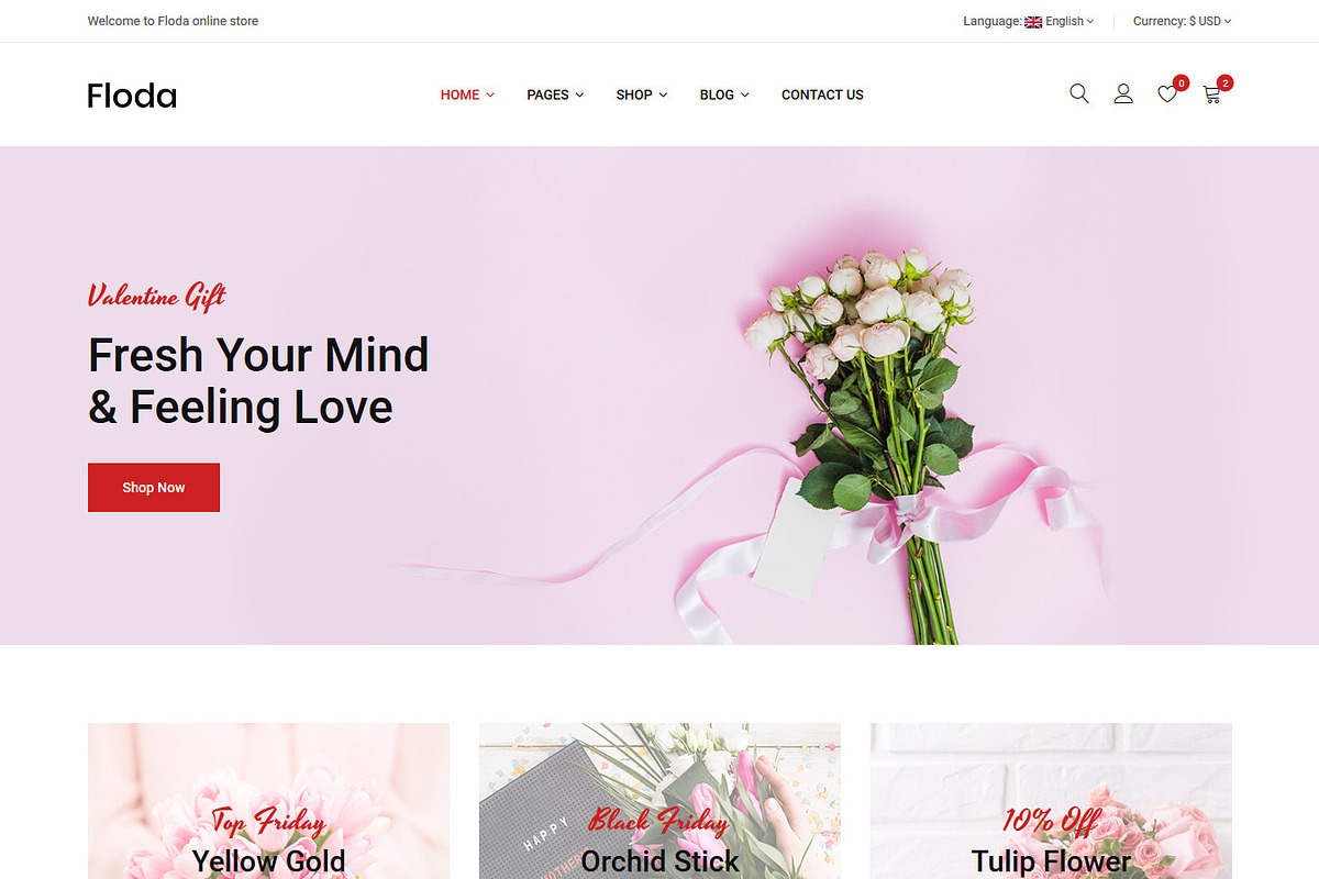 Flower Shop HTML Template - Floda