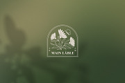 Line floral logo kit. Organic labels, a Branding & Logo Template by Kate Macate (Thumbnail 4 of 13)