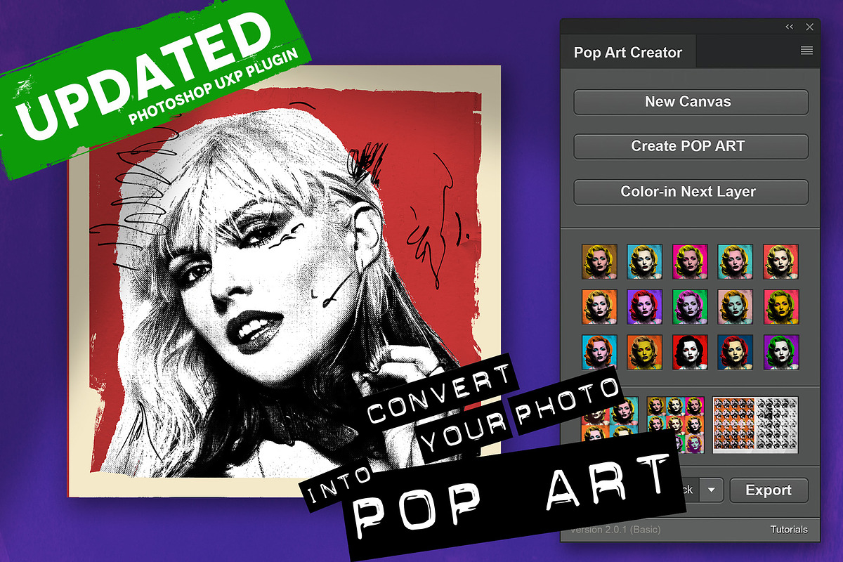 POP ART Creator PRO - With Extras ;), a Plug-in Add-On by CANofART by TheAlikA (Photo 1 of 10)