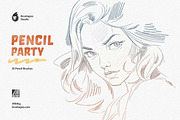 Pencil Party Affinity Brushes, a Brushes & More by brushapes.com (Thumbnail 9 of 10)