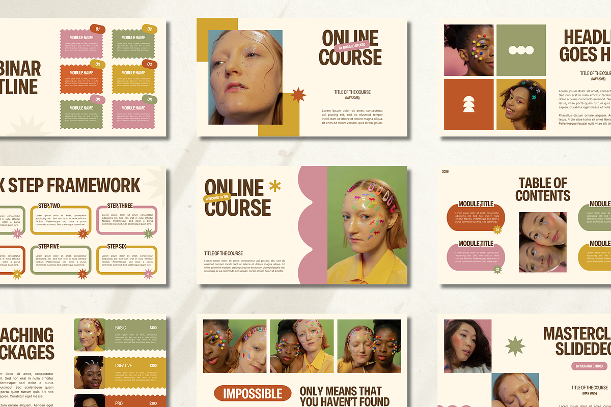 Slide Deck Masterclass Webinar, a Presentation Template by Branding Babe Co. (Photo 1 of 10)