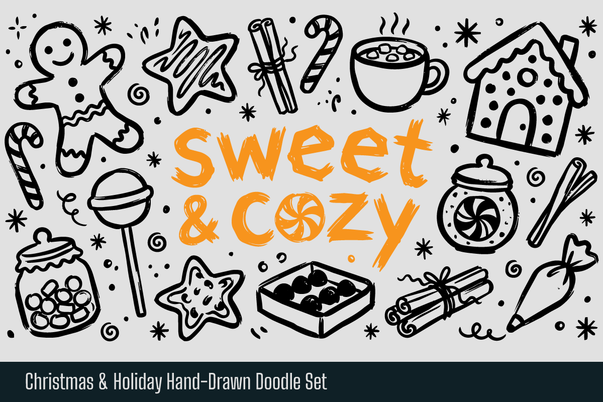 Christmas Holiday Hand Drawn Doodle, an Object Illustration by Huza Studio (Photo 3 of 10)