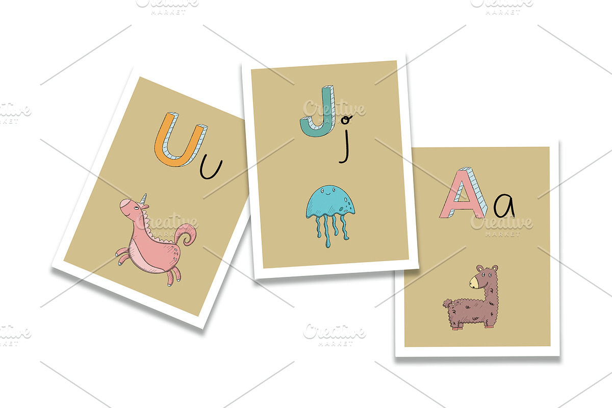 Animal alphabet for children, an Animal Illustration by SaintPic illustrations (Photo 2 of 3)