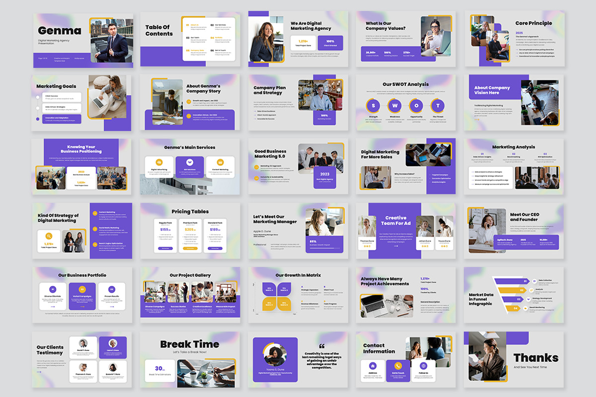 Genma Digital Marketing Agency PPT, a Presentation Template by kerismaker (Photo 10 of 10)