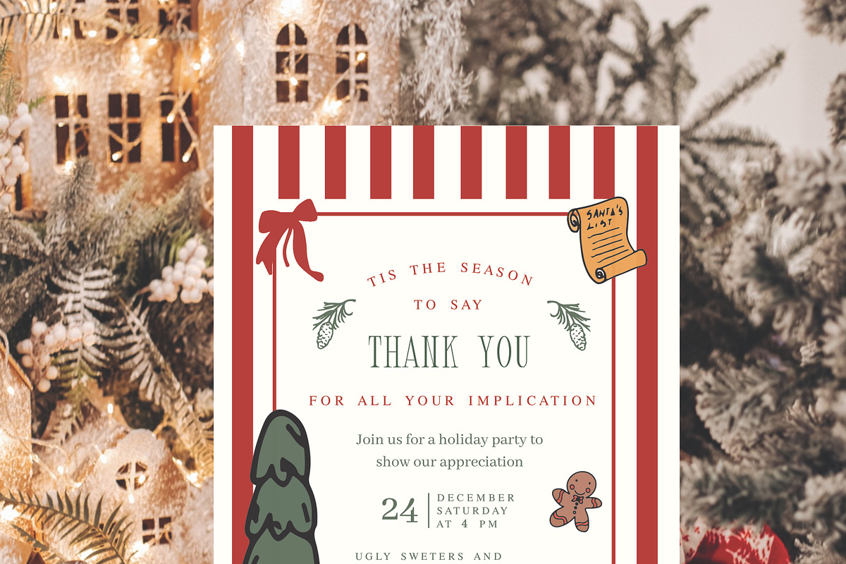 Whimsical Christmas Doodle Clipart, an Object Illustration by Amalia Calligraphy (Photo 9 of 9)