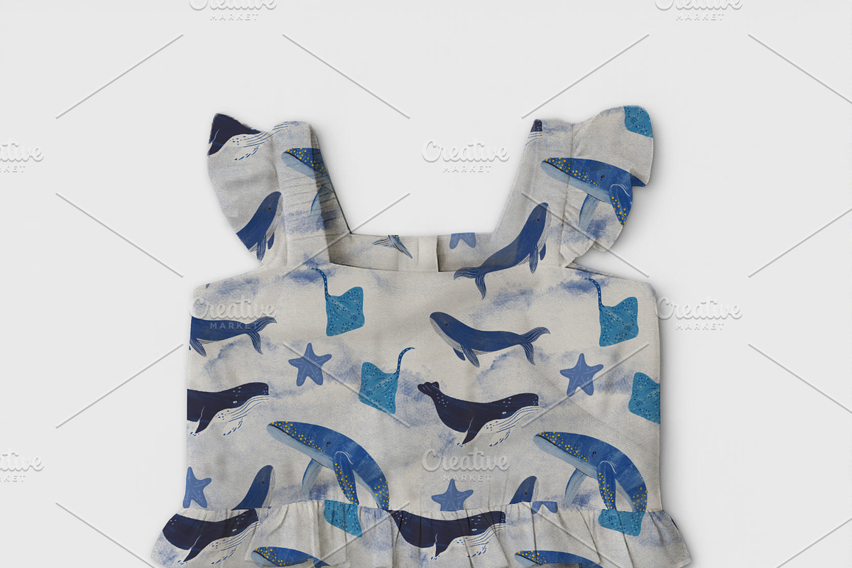 Baby Girl Ruffle Romper Mockup, a Shirt Mockup by Nora Gad (Photo 16 of 21)