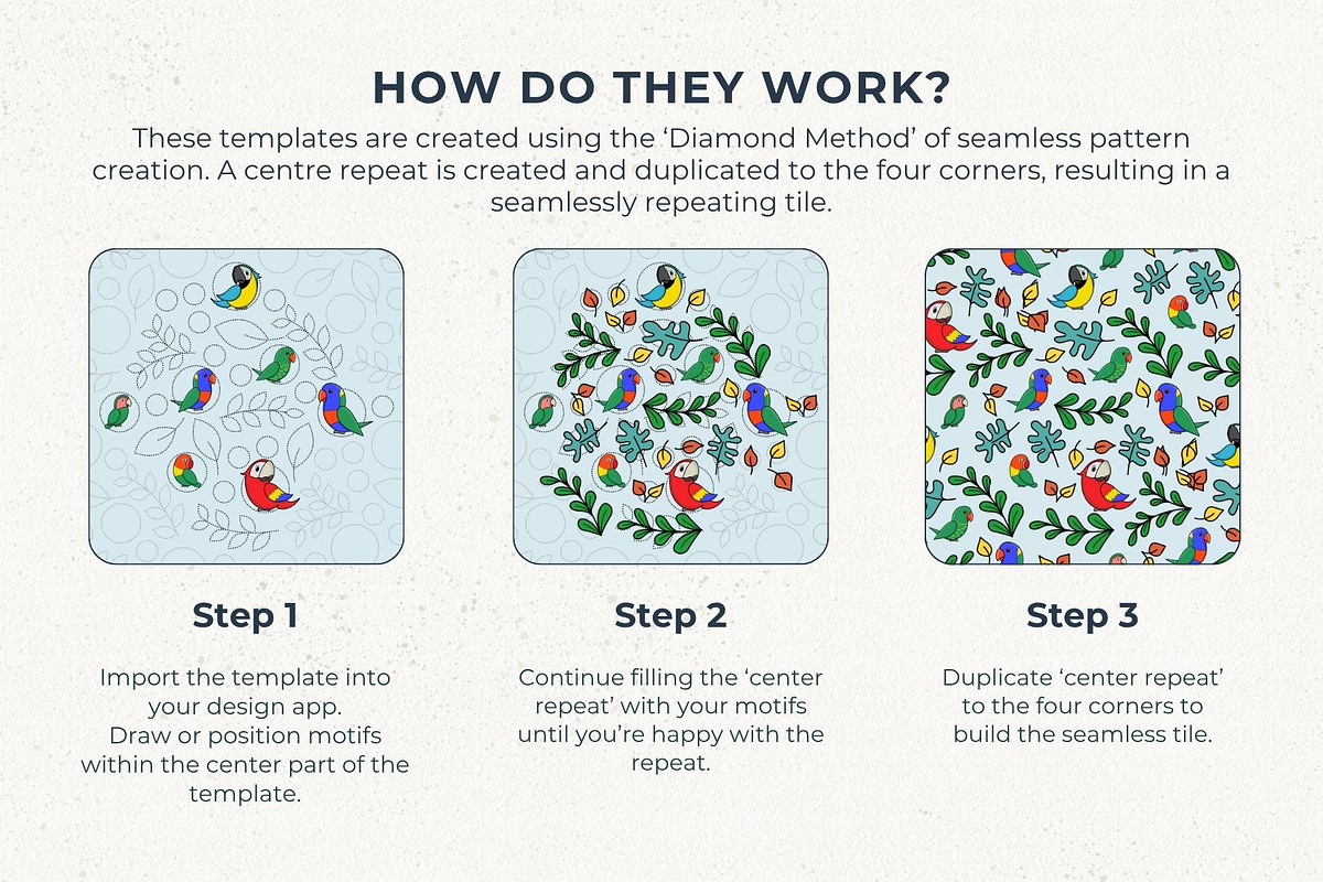 6 Seamless Pattern Templates (Vol 2), a Pattern Graphic by Fern & Quill (Photo 7 of 12)
