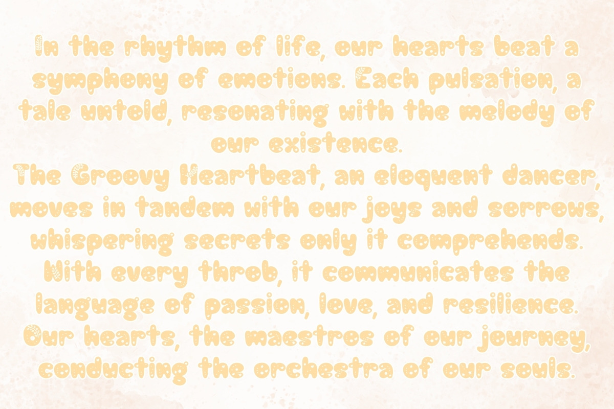 Groovy Heartbeat - Handwritten, a Handwritten Font by Charmingbear59.design (Photo 2 of 5)
