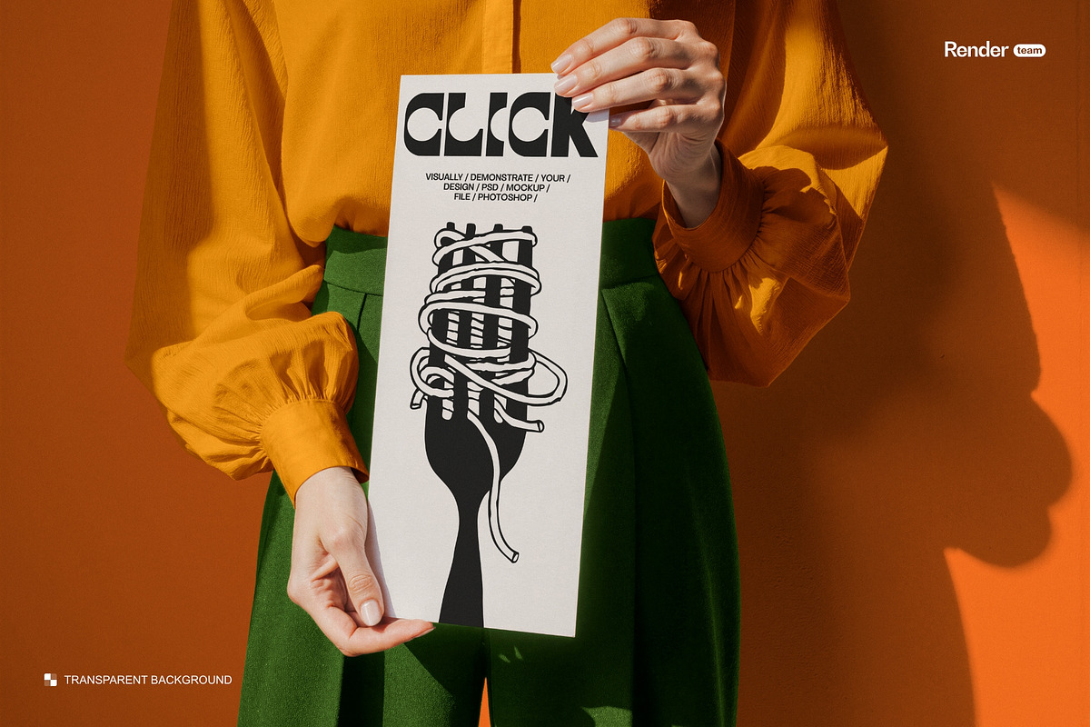 Paper Menu Mockup Set, a Packaging Mockup by Renderteam (Photo 7 of 10)