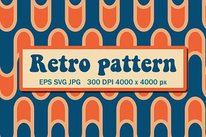 Retro Pattern In The Style Of The 70