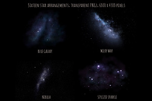 Starlight Night Sky Overlays