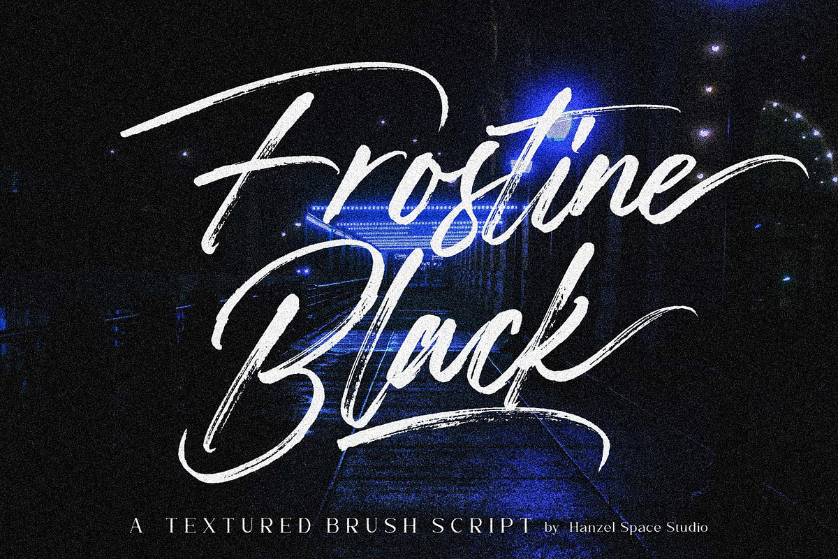 Twilight - Textured Brush Script, a Script Font by HanzelSpace Studio (Photo 2 of 8)
