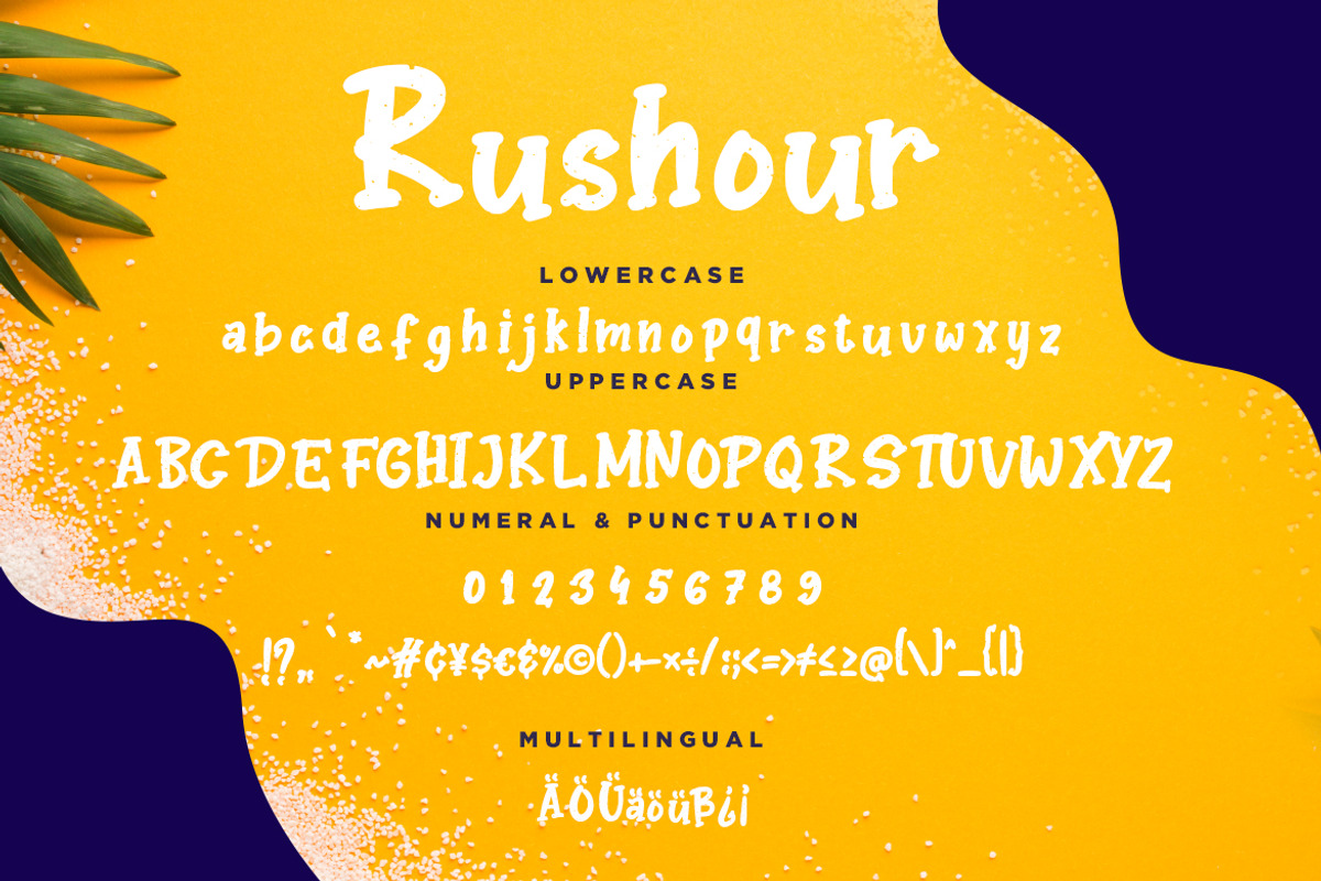 Rushour Fun Brush Advertisement Font preview 7