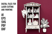 Bookcase, an Object Graphic by HelloWood (Thumbnail 2 of 4)