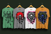Cthulhu skull octopus PRINT BUNDLE, an Animal Illustration by VioSilent (Thumbnail 6 of 6)
