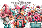 Whimsical Spring Clipart, an Illustration by designcity5 (Thumbnail 1 of 5)
