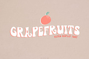 Grapefruits | A Retro Display Font, a Script Font by Michèle Kae (Thumbnail 1 of 10)