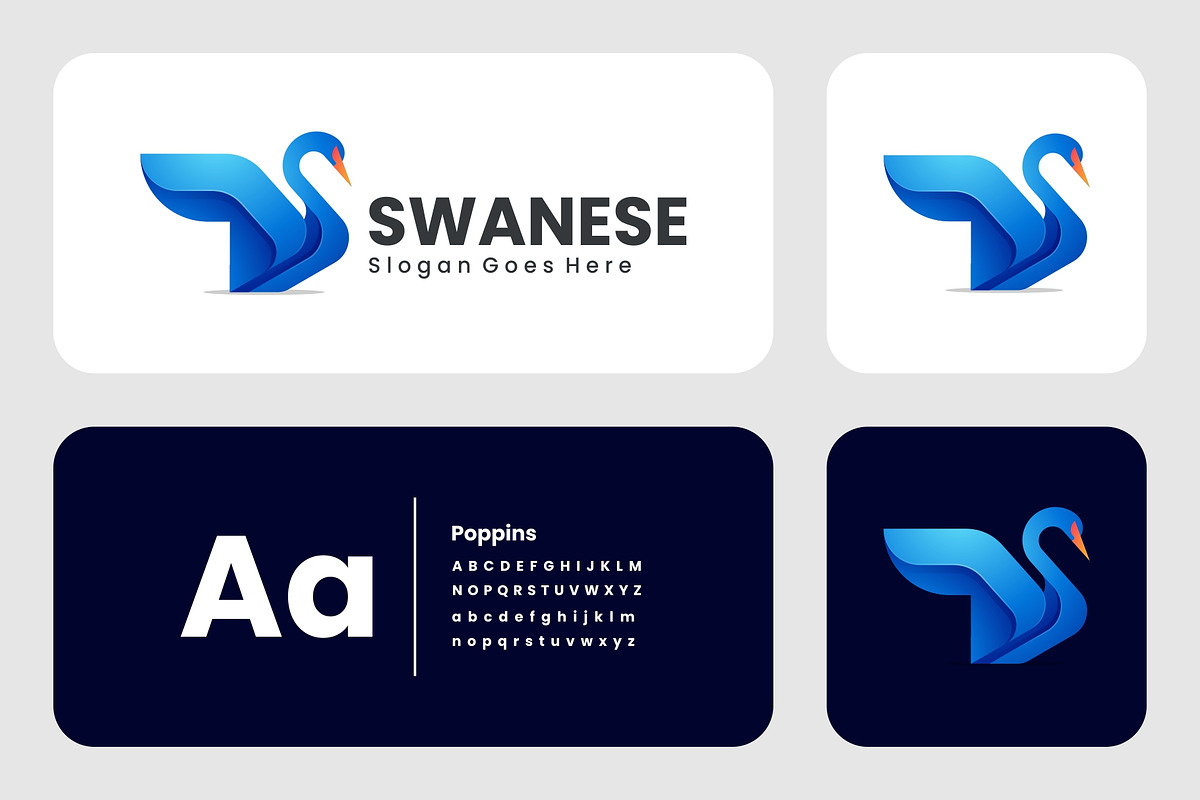 Gradient Modern Swan Logo Design, a Branding & Logo Template by Artnivora.Std (Photo 2 of 2)