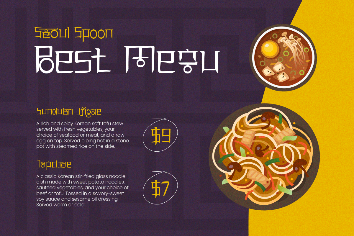 Hyogajo - Modern Korean Display, a Symbol Font by Pandeka Studio (Photo 2 of 9)