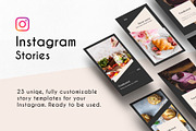 Instagram Stories Template Dark, a Social Media Template by khoai_tây (Thumbnail 1 of 6)
