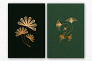 Gold foil, linear design elements, a Graphic by venimo (Thumbnail 2 of 9)