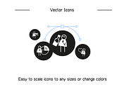 Business People Stick Figure Clipart, a Work Illustration by Designfour (Thumbnail 8 of 8)