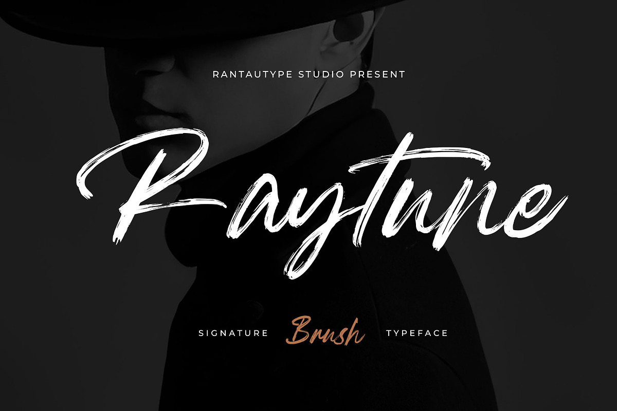 Raytune Signature Brush Typeface, a Script Font by RantautypeStudio (Photo 1 of 15)