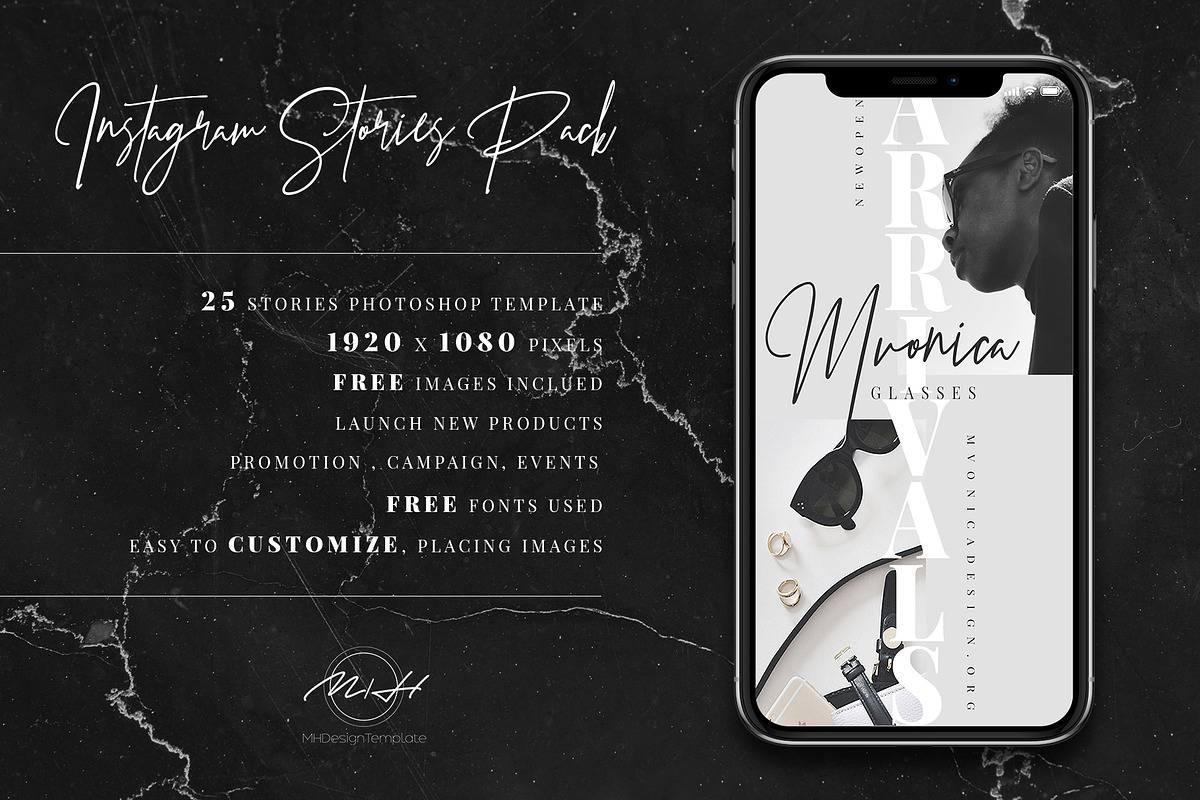 BW Instagram Stories Template/ Store, a Social Media Template by MH Design Template (Photo 10 of 12)