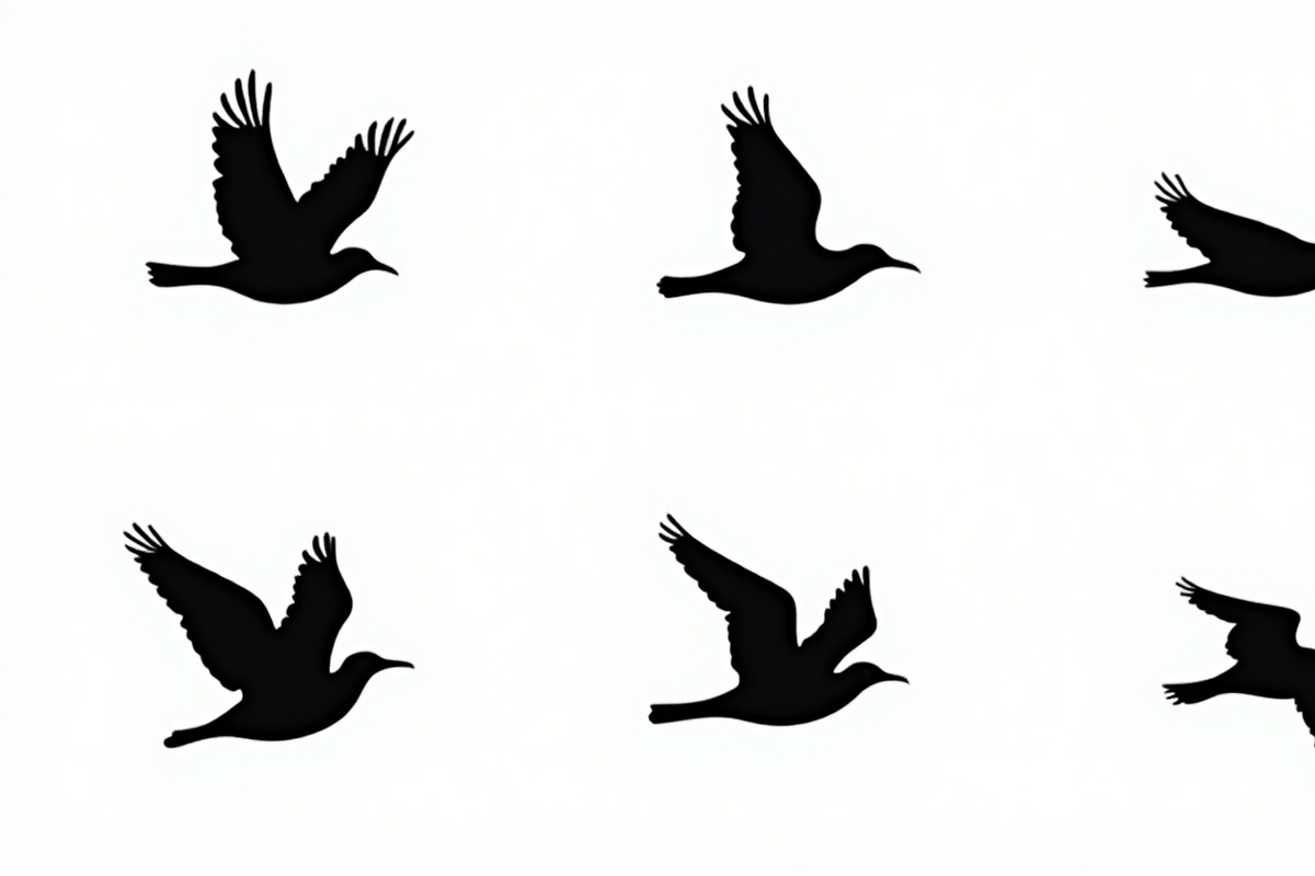 Flying Bird Silhouette Bundle, an Illustration by Designs_River (Photo 10 of 10)
