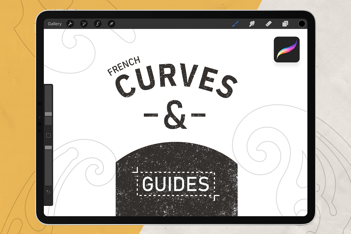 French Curves & Guides for Procreate, a Brush Add-On by Jinro (Photo 1 of 8)