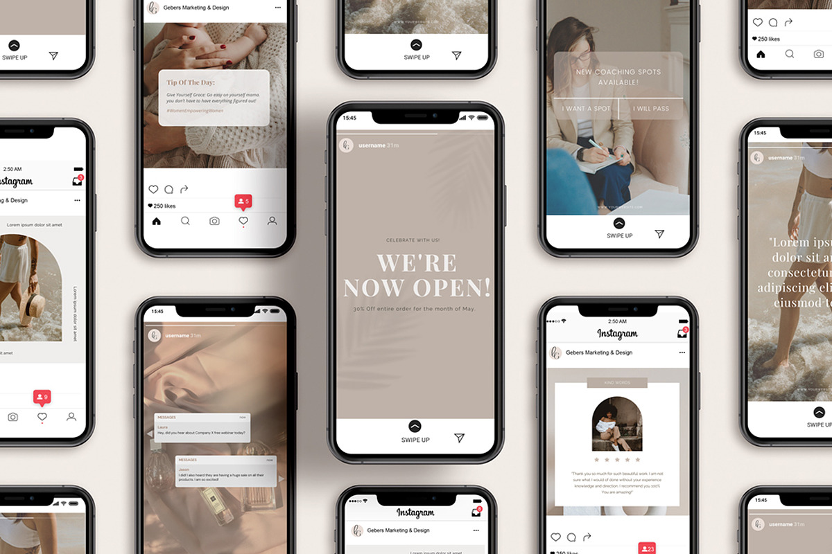 135 Social Media CANVA Template Pack, a Social Media Template by Gebers Marketing & Design (Photo 11 of 11)