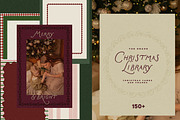 Vintage Christmas Cards & Frames, a Background Graphic by Laras Wonderland (Thumbnail 1 of 12)