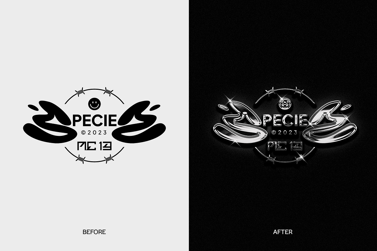 CHROME Effect Photoshop, a Layer Style Add-On by Vermeulen Design Studio (Photo 4 of 4)