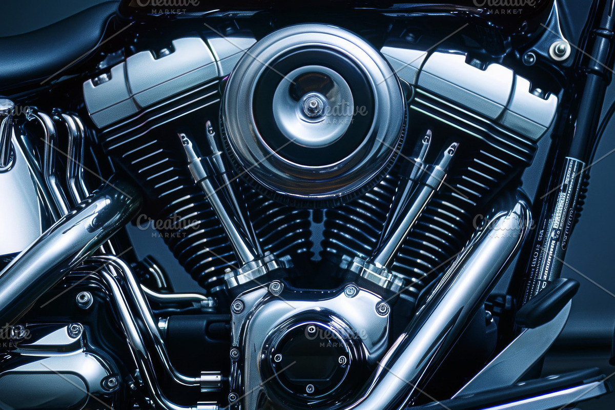 31 Motorcycle engines, a Transportation Photo by Handmadefont (Photo 17 of 33)