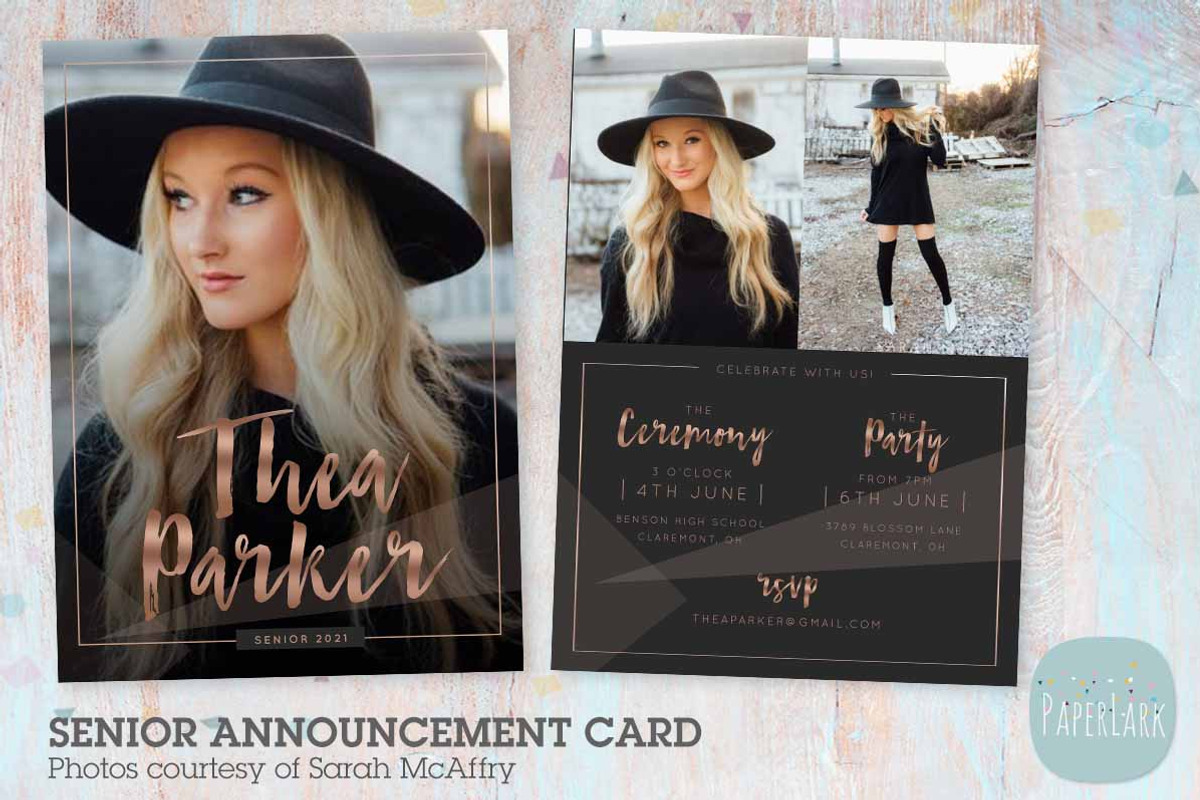 AG025 Senior Graduation Card, a Flyer Template by Paper Lark
