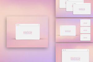 Web Browser Mockup Set