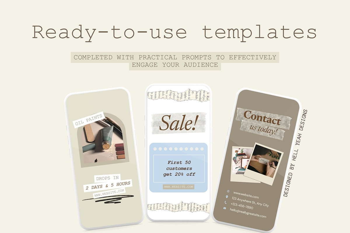 Nostalgic Desk Notes Instagram Story, a Social Media Template by Hell Yeah Designs (Photo 4 of 7)