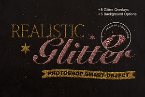 Realistic Glitter Text & Logo Effect, a Layer Style Add-On by Wildfield Studio