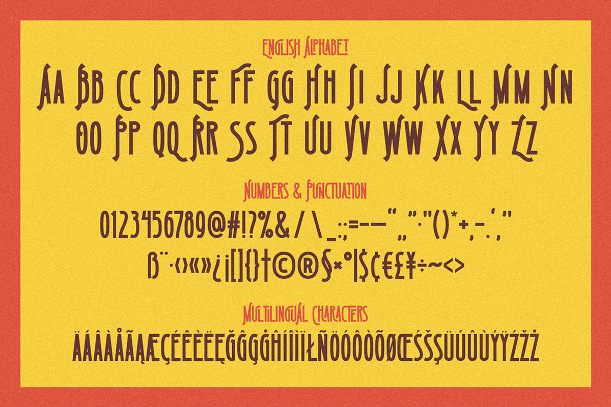 Grand Canyon ArtDeco Style Font, a Sans Serif Font by JumboDesign (Photo 3 of 5)