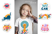 Girl Power Sticker Vector Collection, an Illustration by Kate Galunga Artstore (Thumbnail 4 of 6)