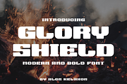 Glory Shield, a Sans Serif Font by alon kelakon (Thumbnail 1 of 6)