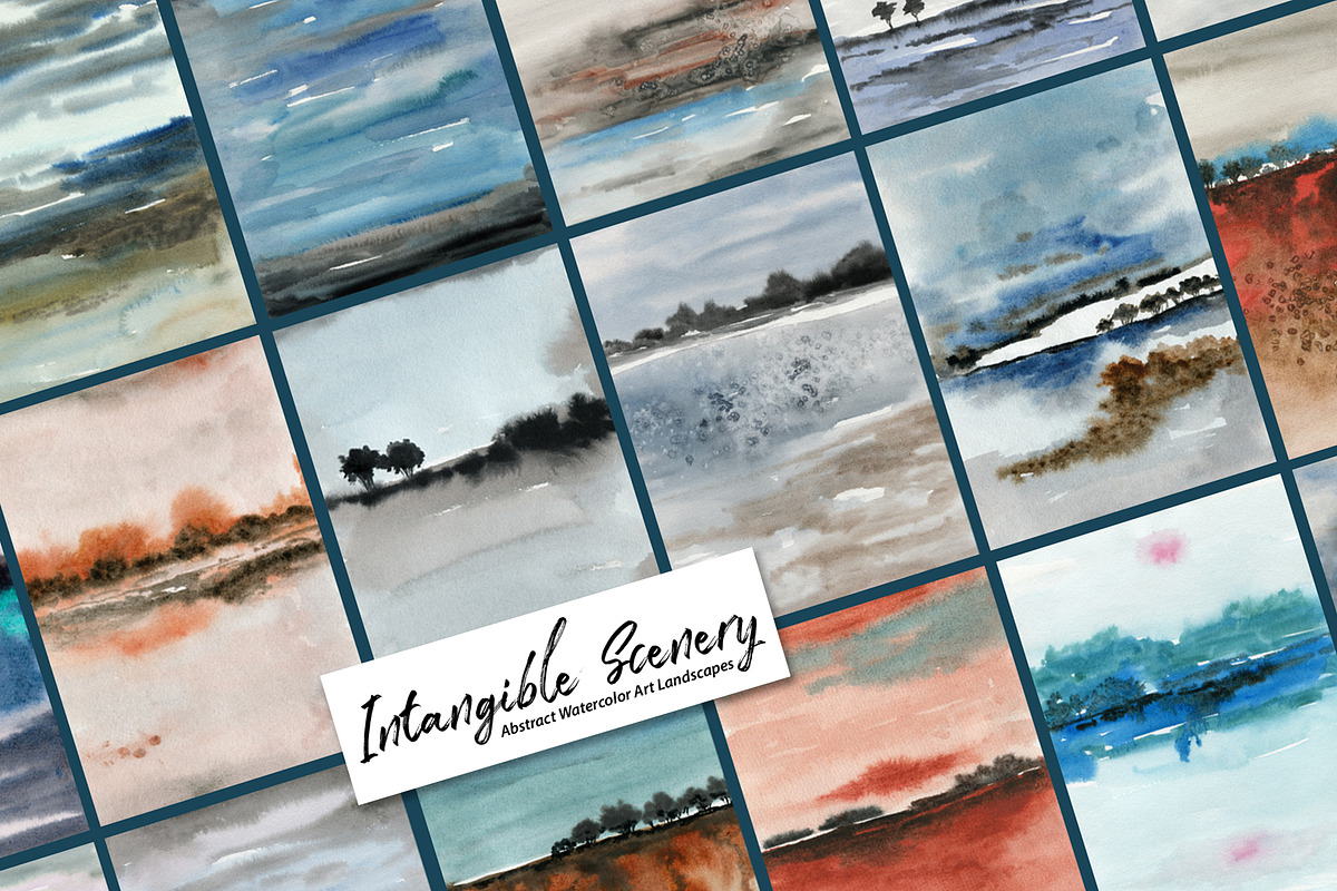 Intangible Scenery - watercolor art, a Background Graphic by Marmoris.Arts (Photo 9 of 34)
