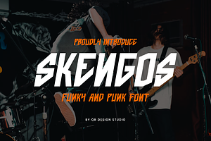 Skengos - Funky & Punk Font