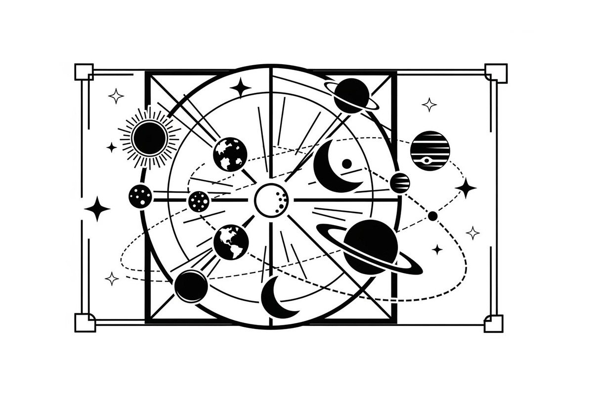 Solar System Silhouette Clipart, a Graphic by balal (Photo 12 of 13)