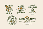Golf Mascot Illustration Pack, a Sport Illustration by Skilline Supply Co. (Thumbnail 4 of 11)