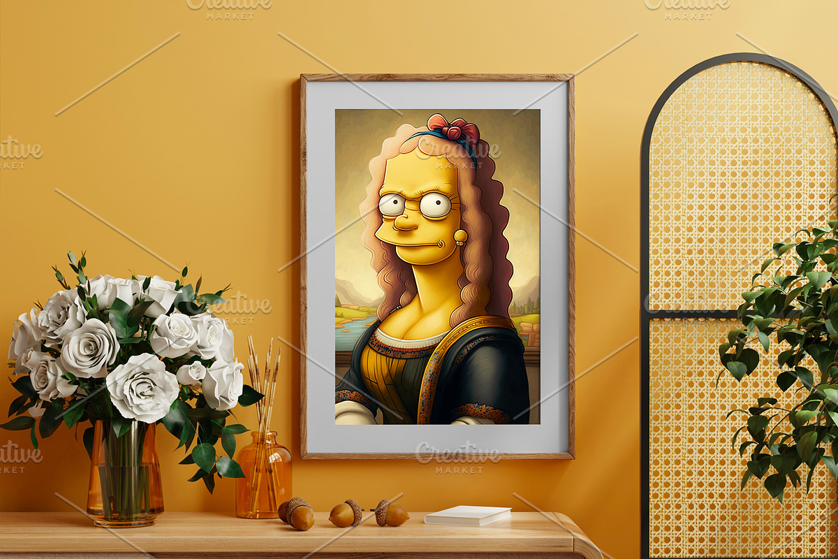 Mona Lisa as Simpson, a Person Illustration by Nomad (Photo 1 of 3)
