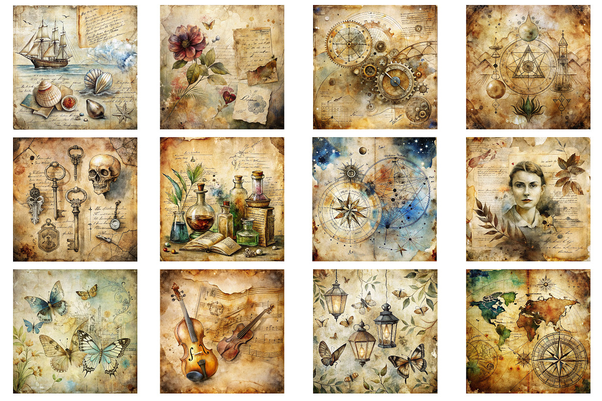 Abstract Mixed Media Digital Papers, a Background Photo by Wow Magic (Photo 2 of 2)
